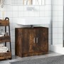 Armario de lavabo madera ingeniería roble ahumado 63x29x55 cm de , Muebles de baño - Ref: Foro24-848098, Precio: 54,07 €, Des...