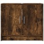 Armario de lavabo madera ingeniería roble ahumado 63x29x55 cm de , Muebles de baño - Ref: Foro24-848098, Precio: 54,07 €, Des...
