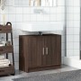 Armario de lavabo madera ingeniería marrón roble 63x29x55 cm de , Muebles de baño - Ref: Foro24-848100, Precio: 51,75 €, Desc...
