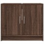 Armario de lavabo madera ingeniería marrón roble 63x29x55 cm de , Muebles de baño - Ref: Foro24-848100, Precio: 51,75 €, Desc...