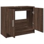 Armario de lavabo madera ingeniería marrón roble 63x29x55 cm de , Muebles de baño - Ref: Foro24-848100, Precio: 51,75 €, Desc...