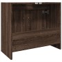 Armario de lavabo madera ingeniería marrón roble 63x29x55 cm de , Muebles de baño - Ref: Foro24-848100, Precio: 51,75 €, Desc...