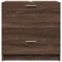 Armario de lavabo madera de ingeniería marrón roble 59x37x59 cm de , Muebles de baño - Ref: Foro24-848114, Precio: 79,92 €, D...