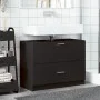 Armario de lavabo madera de ingeniería negro 78x37x59 cm de , Muebles de baño - Ref: Foro24-848116, Precio: 93,23 €, Descuent...