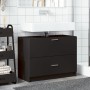 Armario de lavabo madera de ingeniería negro 78x37x59 cm de , Muebles de baño - Ref: Foro24-848116, Precio: 88,25 €, Descuent...