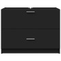 Armario de lavabo madera de ingeniería negro 78x37x59 cm de , Muebles de baño - Ref: Foro24-848116, Precio: 88,25 €, Descuent...