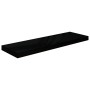 Estantes flotantes pared 4 uds negro brillo MDF 80x23,5x3,8 cm en Estanterías | Comprar online en Foru.es
