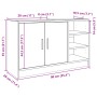 Mueble de lavabo madera de ingeniería roble marrón 90x29x55 cm de , Muebles de baño - Ref: Foro24-848128, Precio: 74,98 €, De...