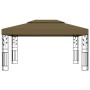 Cenador con doble techo gris taupe 3x4m 180 g/m² de vidaXL, Carpas y cenadores - Ref: Foro24-312244, Precio: 273,68 €, Descue...