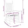 Silla mecedora con mesa plegable madera maciza de álamo negro de , Mecedoras - Ref: Foro24-3281255, Precio: 128,02 €, Descuen...