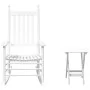 Silla mecedora con mesa plegable madera maciza de álamo blanco de , Mecedoras - Ref: Foro24-3281257, Precio: 150,32 €, Descue...