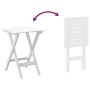 Silla mecedora con mesa plegable madera maciza de álamo blanco de , Mecedoras - Ref: Foro24-3281257, Precio: 159,43 €, Descue...