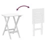 Silla mecedora con mesa plegable madera maciza de álamo blanco de , Mecedoras - Ref: Foro24-3281257, Precio: 150,32 €, Descue...