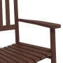 Sillas mecedoras 2 uds mesa plegable madera maciza álamo marrón de , Mecedoras - Ref: Foro24-3281591, Precio: 292,92 €, Descu...