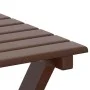 Sillas mecedoras 2 uds mesa plegable madera maciza álamo marrón de , Mecedoras - Ref: Foro24-3281591, Precio: 292,92 €, Descu...