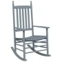 Sillas mecedoras 2 uds mesa plegable madera maciza álamo gris de , Mecedoras - Ref: Foro24-3281593, Precio: 232,82 €, Descuen...