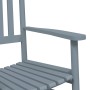 Sillas mecedoras 2 uds mesa plegable madera maciza álamo gris de , Mecedoras - Ref: Foro24-3281593, Precio: 238,98 €, Descuen...