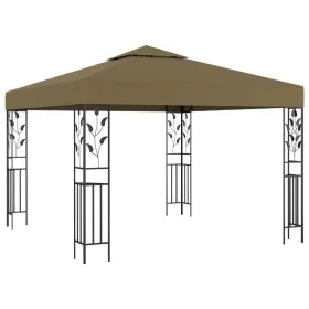 Taupe gray gazebo 3x3 m 180 g/m² by vidaXL, Tents and gazebos - Ref: Foro24-312243, Price: 235,01 €, Discount: %