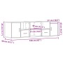 Mueble de esquina madera ingeniería roble ahumado 160x40x45 cm de , Armarios y almacenamiento - Ref: Foro24-3307823, Precio: ...