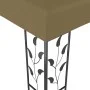 Cenador gris taupe 3x3 m 180 g/m² de vidaXL, Carpas y cenadores - Ref: Foro24-312243, Precio: 235,01 €, Descuento: %