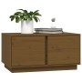 Mesa de centro madera maciza de pino marrón miel 80x50x40 cm de vidaXL, Mesas de centro - Ref: Foro24-814422, Precio: 68,35 €...