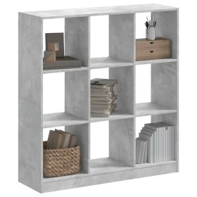 Estantería de madera de ingeniería gris hormigón 102x32x108 cm de , Librerías y estanterías - Ref: Foro24-3307840, Precio: 87...