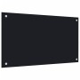 Salpicaderos de cocina 2 uds vidrio templado negro 70x60 cm de , Herramientas y utensilios de cocina - Ref: Foro24-3315797, P...