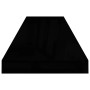 Estantes flotantes pared 2 uds MDF negro brillo 90x23,5x3,8 cm en Estanterías | Comprar online en Foru.es