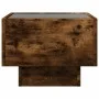 Mesa auxiliar y LED madera ingeniería roble ahumado 40x40x30 cm de , Mesas de centro - Ref: Foro24-847501, Precio: 68,12 €, D...