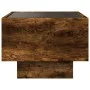 Mesa auxiliar y LED madera ingeniería roble ahumado 40x40x30 cm de , Mesas de centro - Ref: Foro24-847501, Precio: 68,12 €, D...