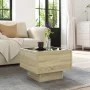 Side table with LED made of Sonoma oak engineered wood, 40x40x30cm. by , Coffee table - Ref: Foro24-847499, Price: 62,91 €, D...
