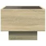 Mesa auxiliar con LED madera ingeniería roble Sonoma 40x40x30cm de , Mesas de centro - Ref: Foro24-847499, Precio: 62,91 €, D...