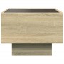 Mesa auxiliar con LED madera ingeniería roble Sonoma 40x40x30cm de , Mesas de centro - Ref: Foro24-847499, Precio: 63,82 €, D...
