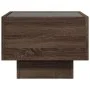 Mesa auxiliar con LED madera ingeniería marrón roble 40x40x30cm de , Mesas de centro - Ref: Foro24-847503, Precio: 61,43 €, D...