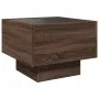 Mesa auxiliar con LED madera ingeniería marrón roble 40x40x30cm de , Mesas de centro - Ref: Foro24-847503, Precio: 61,43 €, D...
