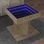 Mitteltisch und LED aus Sonoma-Eichenfurnierholz 50x50x45 cm. von , Couchtisch - Ref: Foro24-847562, Preis: 87,27 €, Rabatt: %