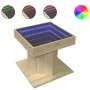 Mitteltisch und LED aus Sonoma-Eichenfurnierholz 50x50x45 cm. von , Couchtisch - Ref: Foro24-847562, Preis: 87,27 €, Rabatt: %