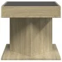 Mitteltisch und LED aus Sonoma-Eichenfurnierholz 50x50x45 cm. von , Couchtisch - Ref: Foro24-847562, Preis: 87,27 €, Rabatt: %