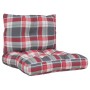 Cojines para palets 2 unidades tela a cuadros rojos de , Cojines para sillas y sofás - Ref: Foro24-360847, Precio: 40,91 €, D...