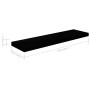 Estantes flotantes pared 4 uds negro brillo MDF 90x23,5x3,8cm en Estanterías | Comprar online en Foru.es