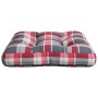 Cojín para sofá de palets de tela a cuadros rojos de , Cojines para sillas y sofás - Ref: Foro24-360891, Precio: 23,66 €, Des...