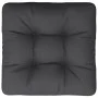 Cojín para palets tela negro 50x50x12 cm de , Cojines para sillas y sofás - Ref: Foro24-360432, Precio: 21,91 €, Descuento: %