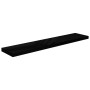 Estante flotante de pared MDF negro brillante 120x23,5x3,8 cm en Estanterías | Comprar online en Foru.es