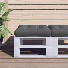 Cojín para sofá de palets tela gris 60x60x12 cm de , Cojines para sillas y sofás - Ref: Foro24-360447, Precio: 27,66 €, Descu...