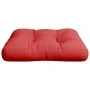 Cojín para sofá de palets de tela rojo 60x60x12 cm de , Cojines para sillas y sofás - Ref: Foro24-360453, Precio: 25,56 €, De...