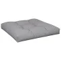 Cojín para sofá de palets de tela gris 70x70x12 cm de , Cojines para sillas y sofás - Ref: Foro24-360470, Precio: 46,40 €, De...