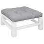 Cojín para sofá de palets de tela gris 70x70x12 cm de , Cojines para sillas y sofás - Ref: Foro24-360470, Precio: 46,40 €, De...