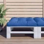 Cojín para sofá de palets de tela azul 70x70x12 cm de , Cojines para sillas y sofás - Ref: Foro24-360479, Precio: 26,04 €, De...