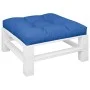 Cojín para sofá de palets de tela azul 70x70x12 cm de , Cojines para sillas y sofás - Ref: Foro24-360479, Precio: 26,04 €, De...