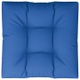 Cojín para sofá de palets de tela azul 70x70x12 cm de , Cojines para sillas y sofás - Ref: Foro24-360479, Precio: 28,60 €, De...